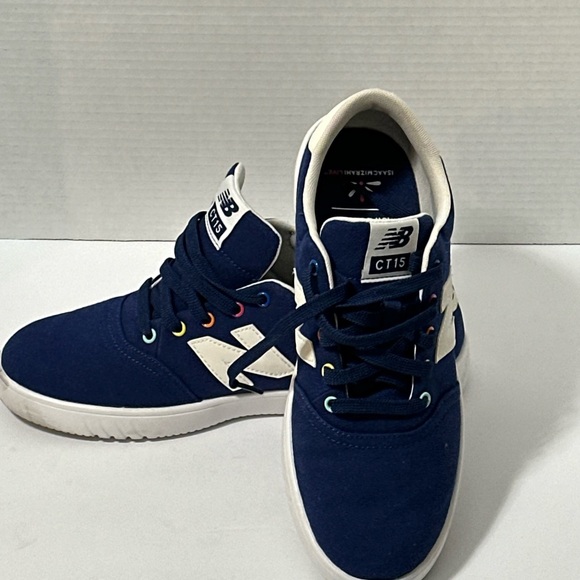 New Balance Navy and White CT15 Canvas Skate Shoes - Picture 6 of 9